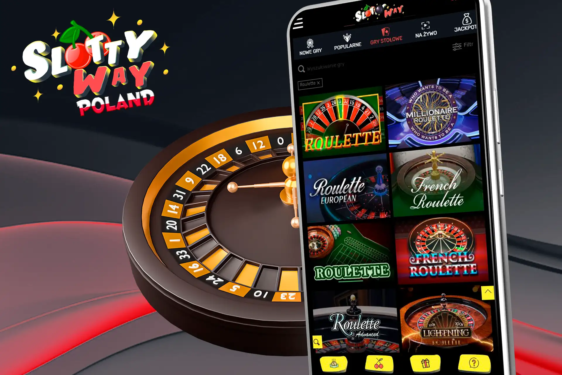Różne opcje gry w ruletkę w kasynie SlottyWay
