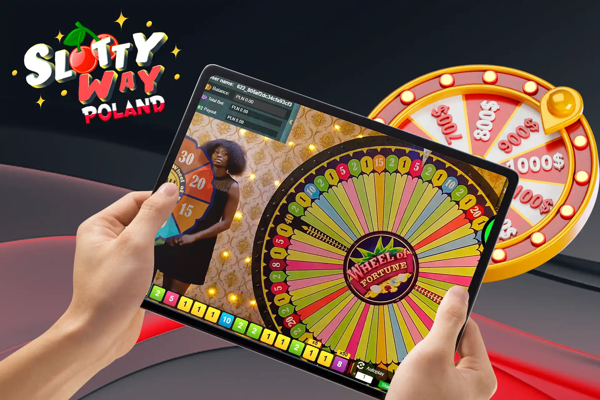 Spróbuj szczęścia, grając w Wheel of Fortune w kasynie SlottyWay